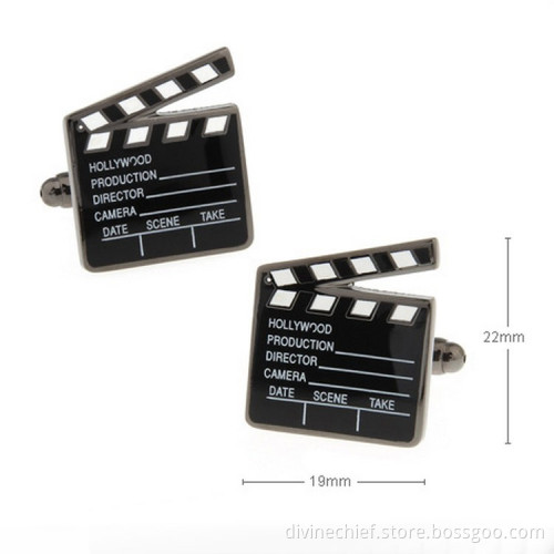 Make Custom Logo Men Cufflinks High Quality Enamel Copper Cufflinks
